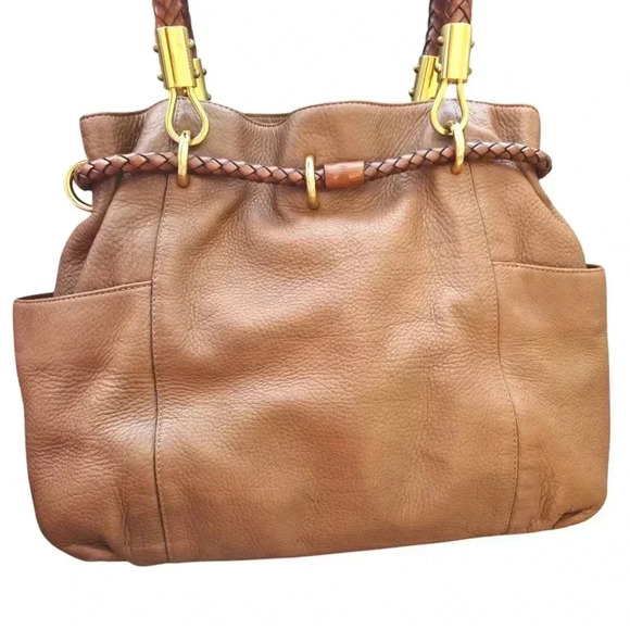 Michael Kors Skorpios Drawstrings Women Bag Brown - Picture 3 of 10